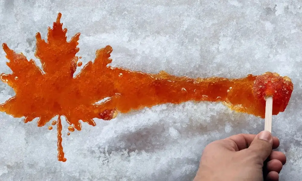 Maple taffy in Quebec
