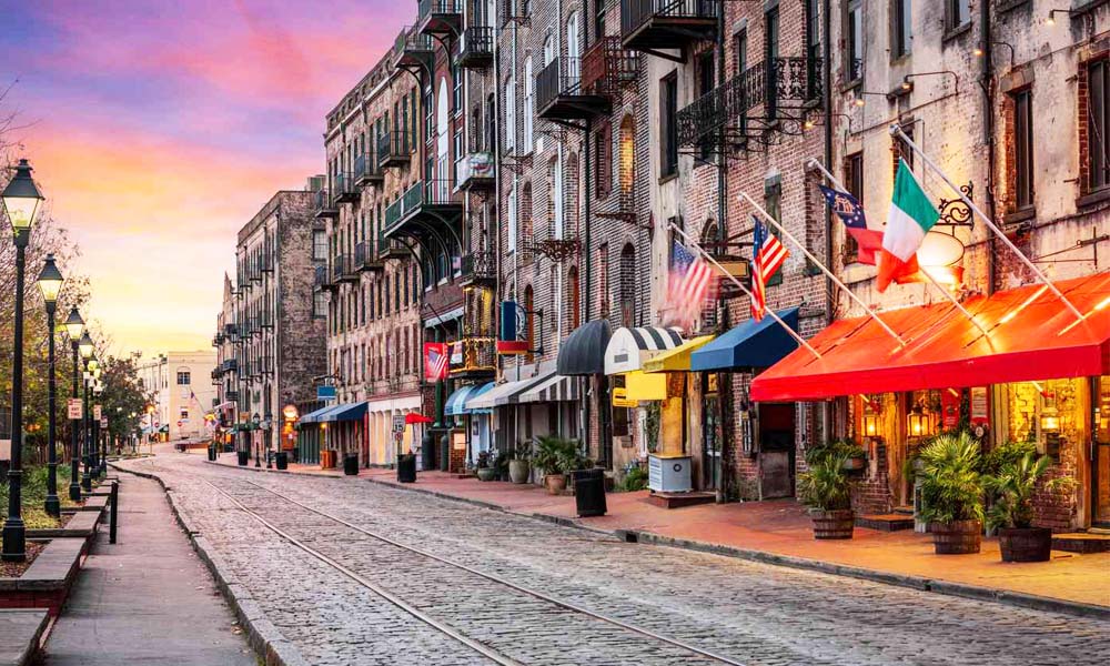 Savannah GA Cluster of Bars