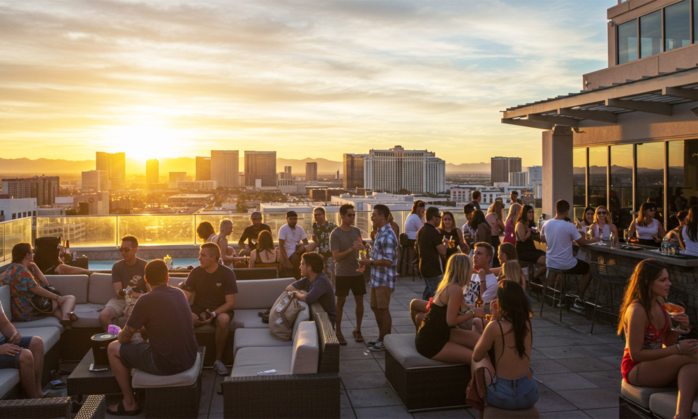 Rooftop Bar Downtown Las Vegas